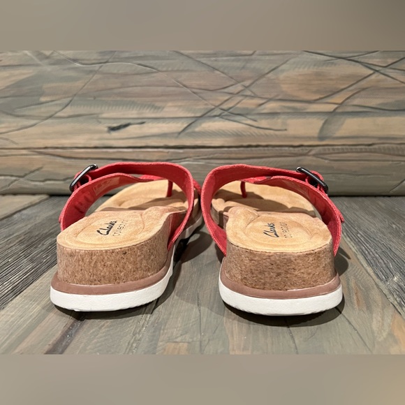 ā¼ļøSOLDā¼ļø200. Clarkās Brynn Madi Womens Buckle Slip On Slide Sandals NWT - Picture 5 of 9